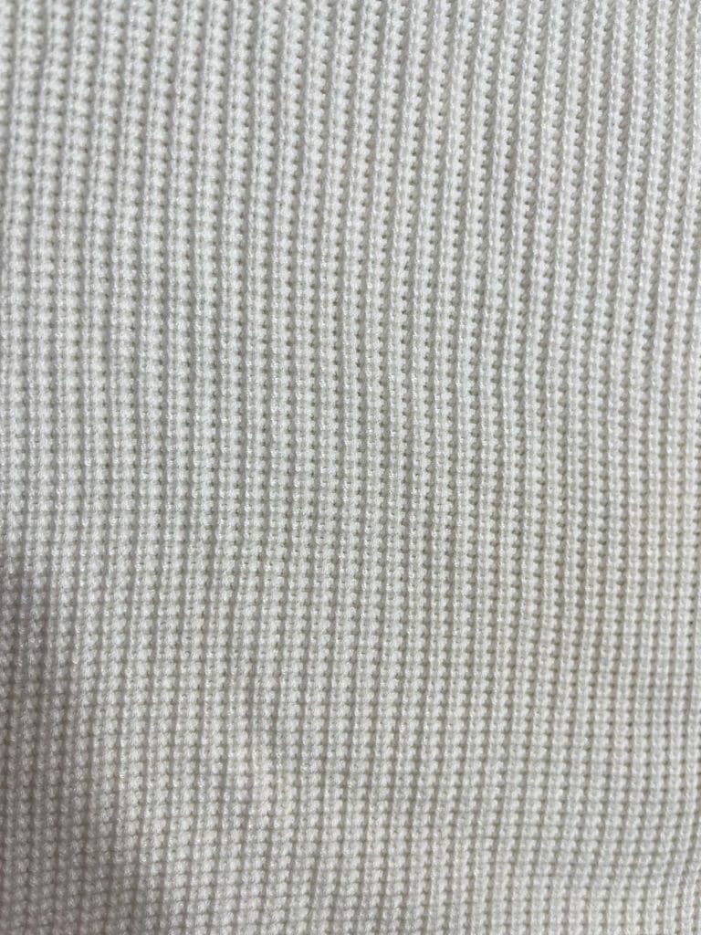 Cashmere cotton fabric swatch White Tuck Knit – Castello Cashmere Industries
