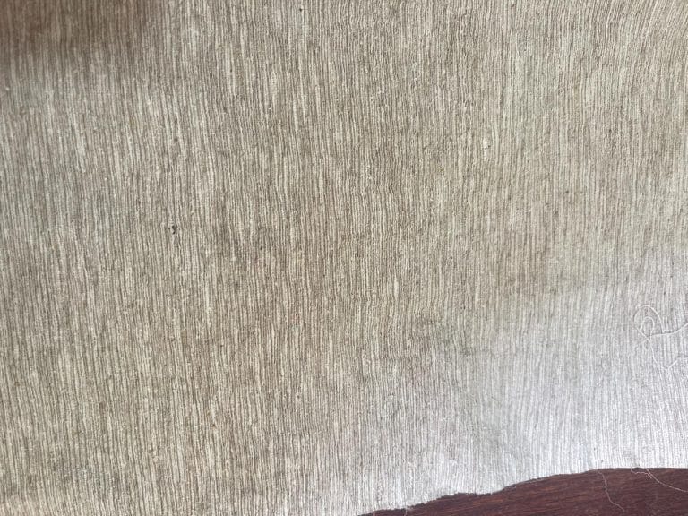 Cashmere cotton fabric swatch Natural Crinkle Plain Weave Castello Cashmere Industries